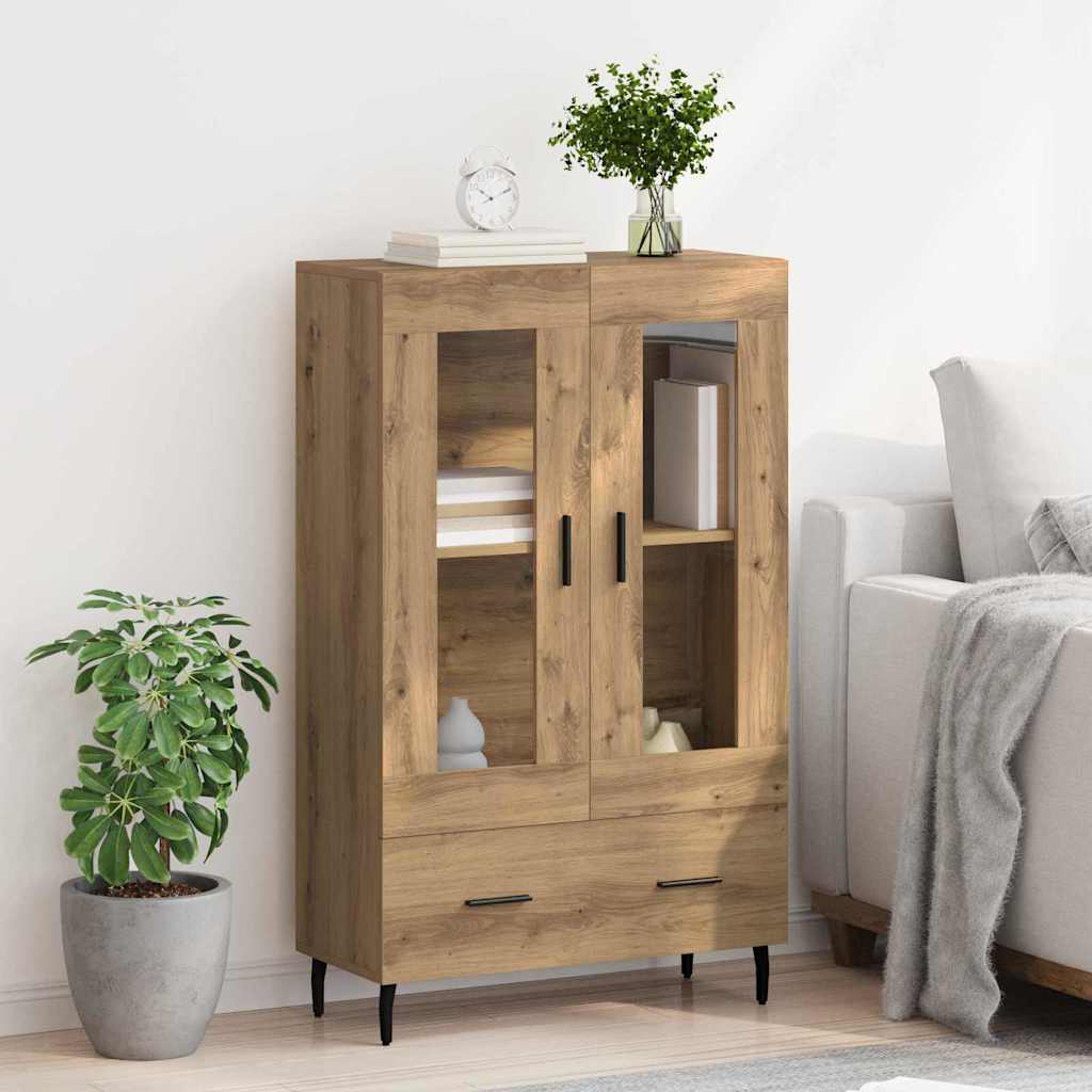 Credenza con cassetto Rovere artigianale 69,5 x 31 x 115 cm