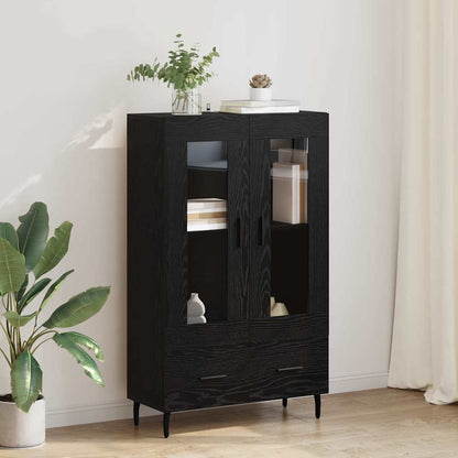 Credenza Rovere Nero 69,5 x 31 x 115 cm Legno multistrato