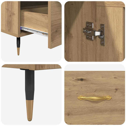 Credenza con cassetto Rovere artigianale 69,5 x 31 x 115 cm