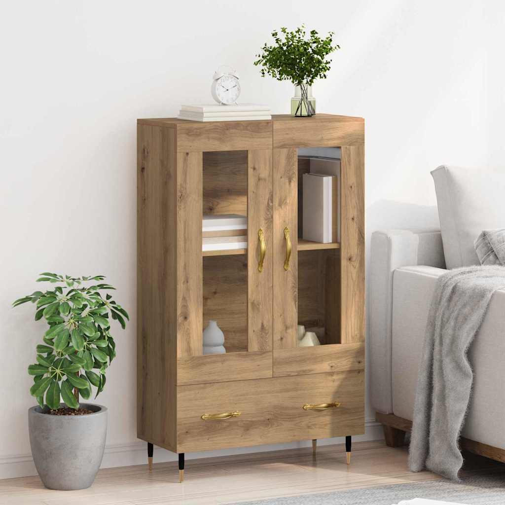 Credenza con cassetto Rovere artigianale 69,5 x 31 x 115 cm