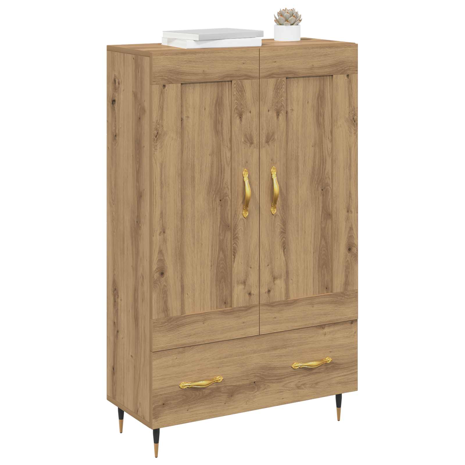 Credenza con cassetto Rovere artigianale 69,5 x 31 x 115 cm | homemem39