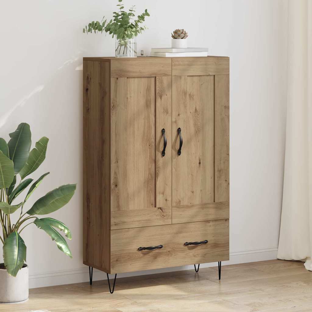 Credenza con cassetto Rovere artigianale 69,5 x 31 x 115 cm