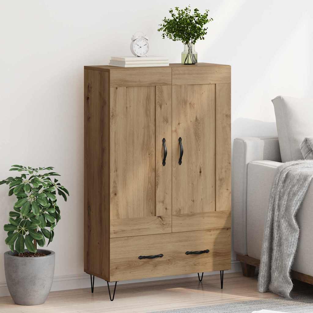 Credenza con cassetto Rovere artigianale 69,5 x 31 x 115 cm