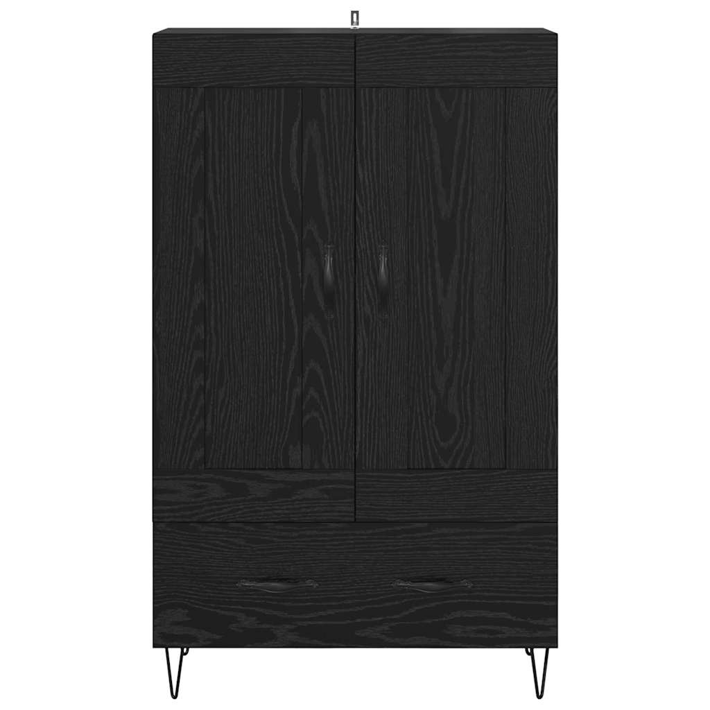 Credenza Rovere Nero 69,5 x 31 x 115 cm Legno multistrato