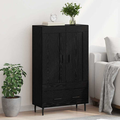 Credenza Rovere Nero 69,5 x 31 x 115 cm Legno multistrato