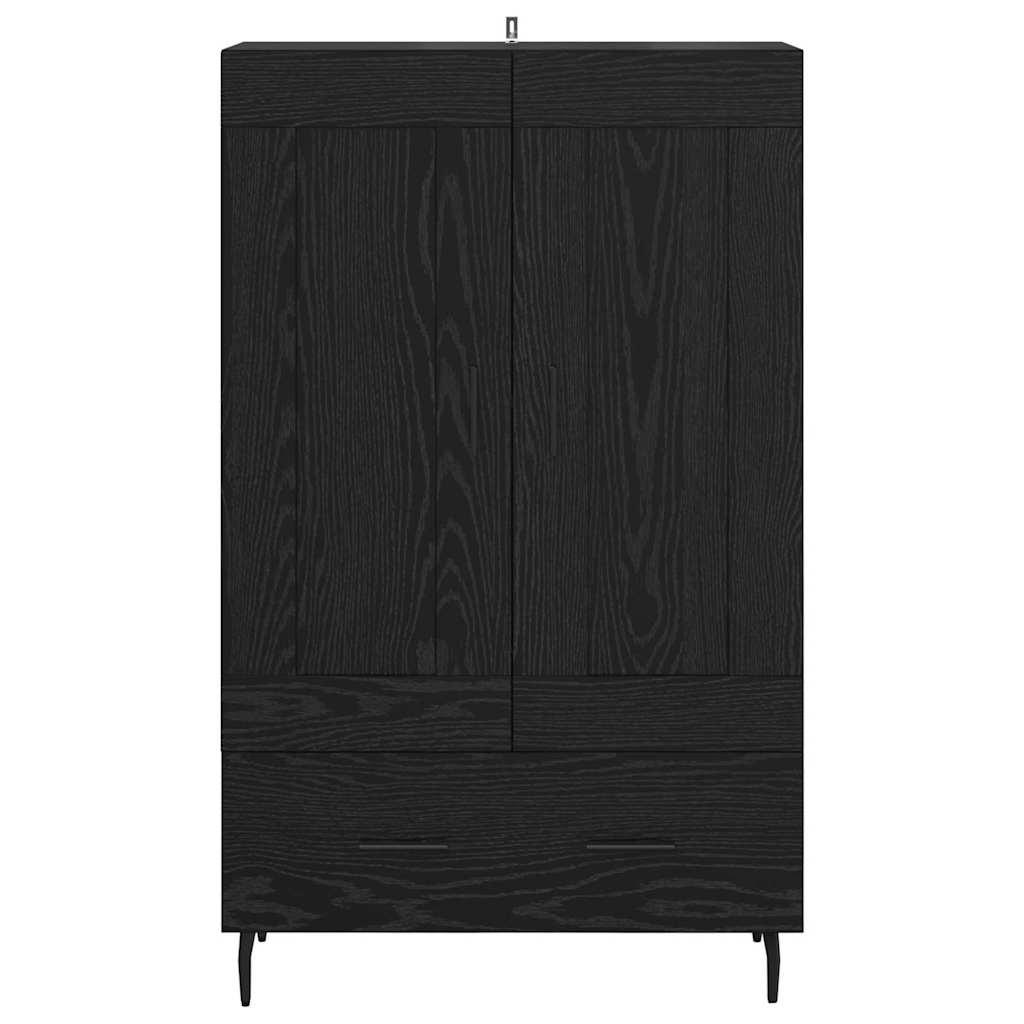 Credenza Rovere Nero 69,5 x 31 x 115 cm Legno multistrato