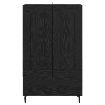 Credenza Rovere Nero 69,5 x 31 x 115 cm Legno multistrato