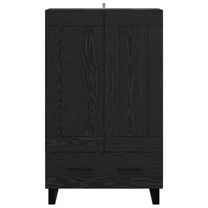 Credenza Rovere Nero 69,5 x 31 x 115 cm Legno multistrato