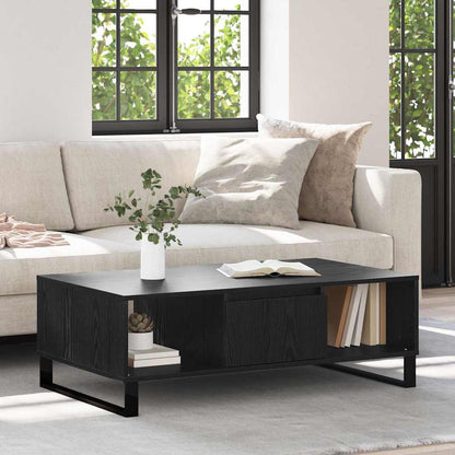 Tavolino da salotto Rovere Nero 104 x 60 x 35 cm