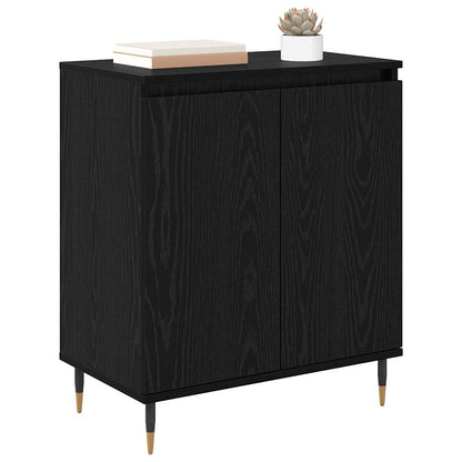 Credenza Rovere Nero 60 x 35 x 70 cm Legno multistrato
