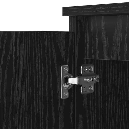 Credenza Rovere Nero 60 x 35 x 70 cm Legno multistrato
