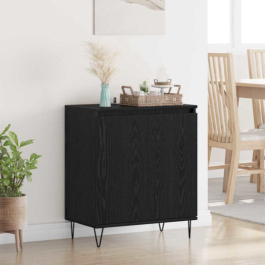 Credenza Rovere Nero 60 x 35 x 70 cm Legno multistrato