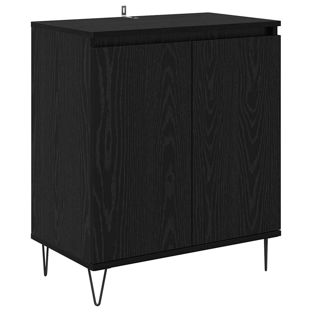 Credenza Rovere Nero 60 x 35 x 70 cm Legno multistrato