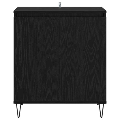 Credenza Rovere Nero 60 x 35 x 70 cm Legno multistrato