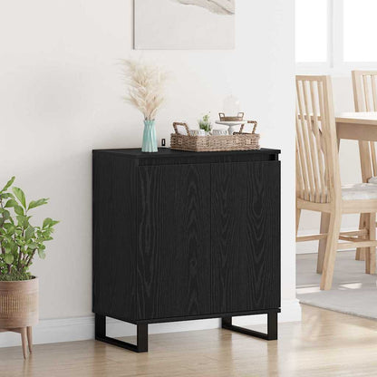 Credenza Rovere Nero 60 x 35 x 70 cm Legno multistrato