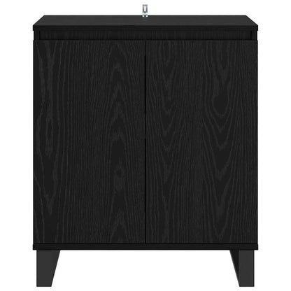 Credenza Rovere Nero 60 x 35 x 70 cm Legno multistrato