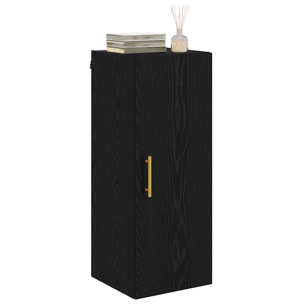 Pensile Rovere Nero 34,5 x 34 x 90 cm Legno multistrato