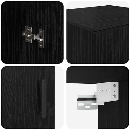 Pensile Rovere Nero 34,5 x 34 x 90 cm