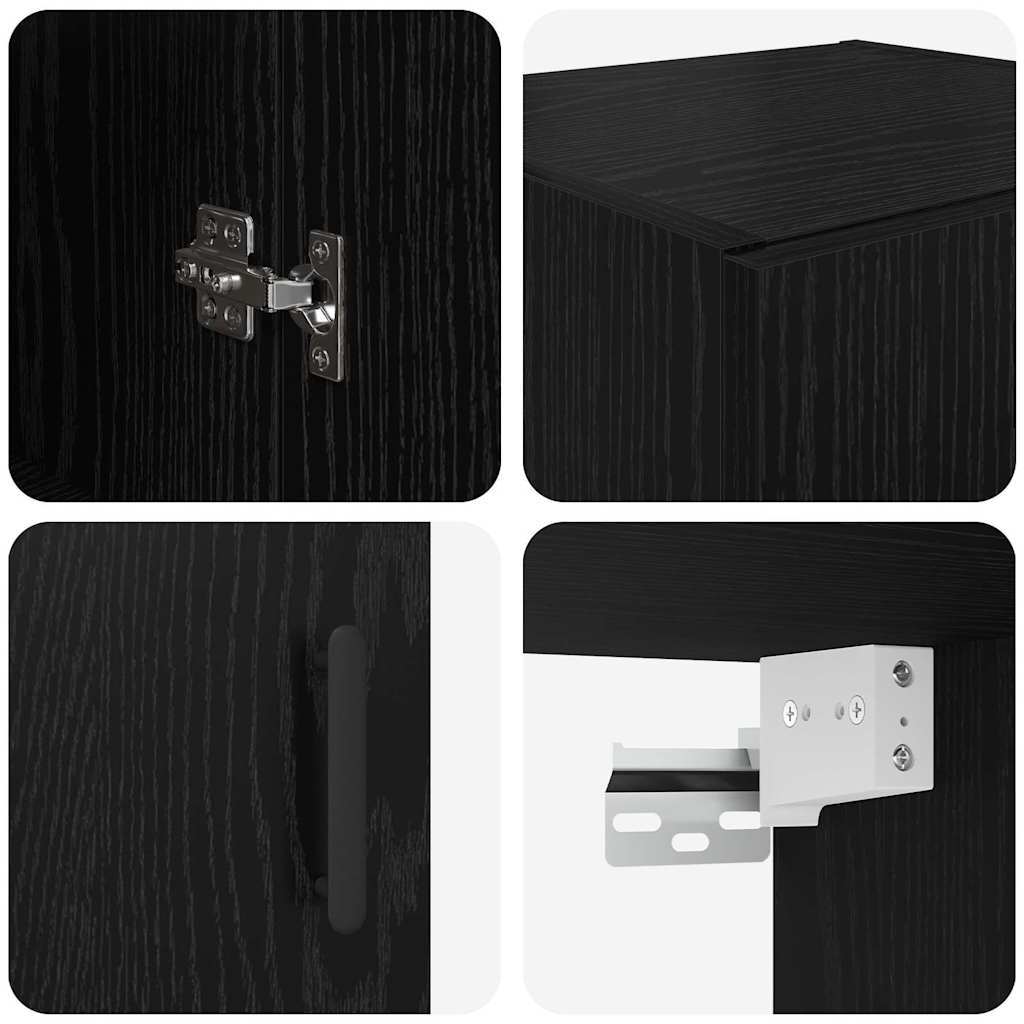 Pensile Rovere Nero 34,5 x 34 x 90 cm