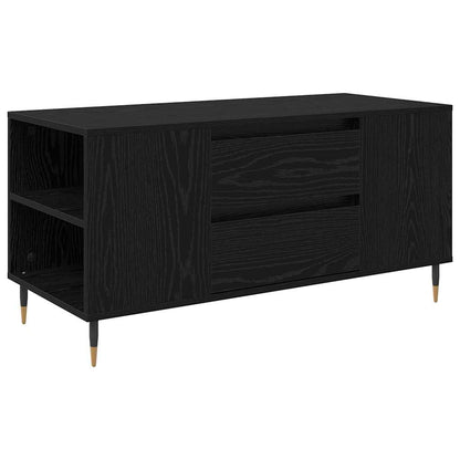 Tavolino da salotto con cassetto Rovere Nero 102 x 44,5 x 50 cm