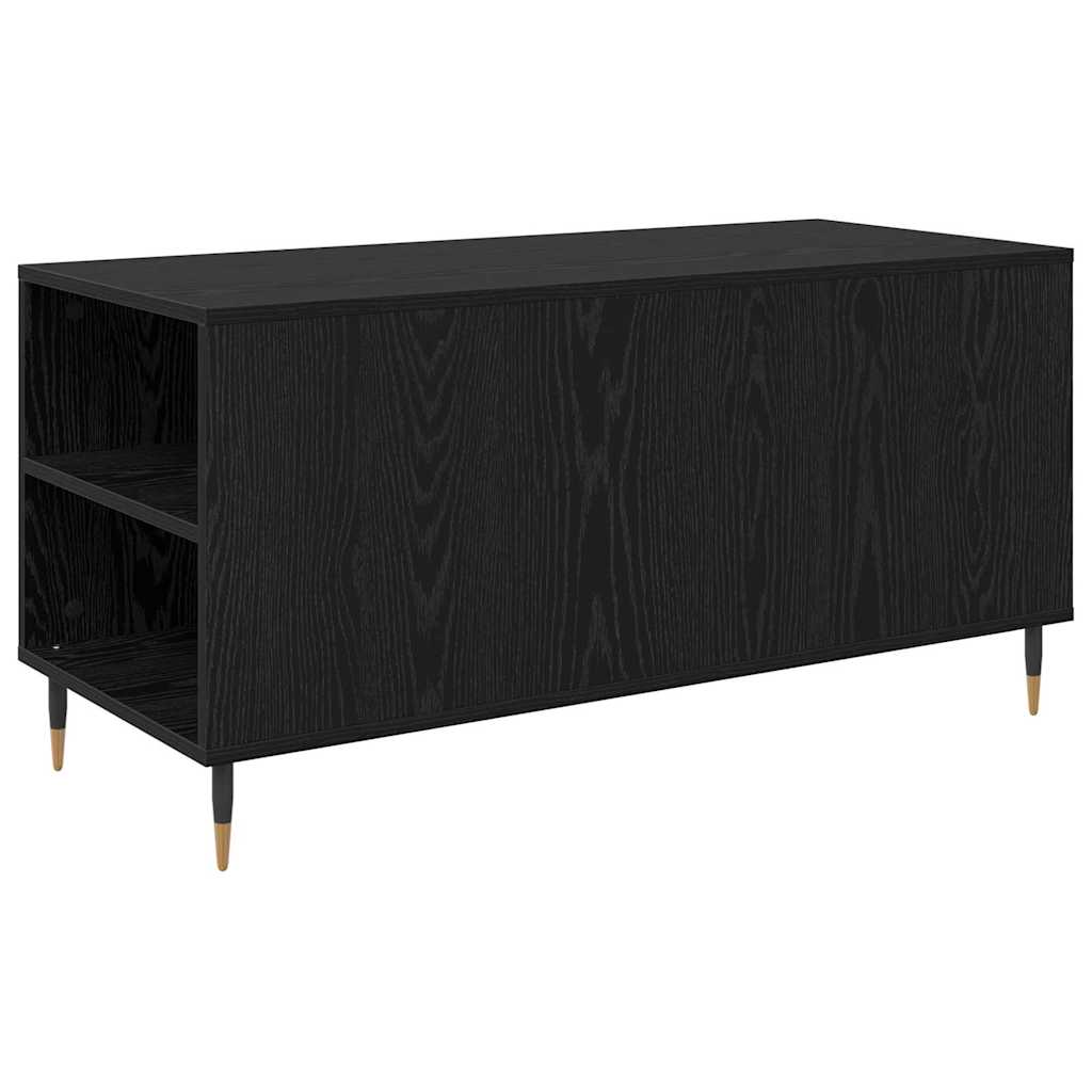 Tavolino da salotto con cassetto Rovere Nero 102 x 44,5 x 50 cm