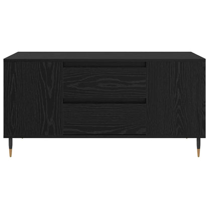 Tavolino da salotto con cassetto Rovere Nero 102 x 44,5 x 50 cm