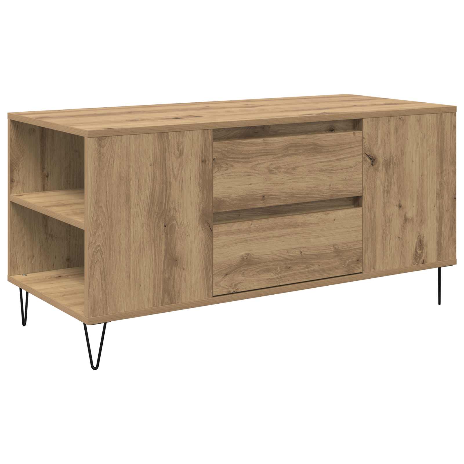 Tavolino da salotto Rovere artigianale 102 x 44,5 x 50 cm | homemem39