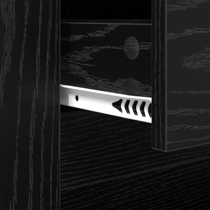 Tavolino da salotto con cassetto Rovere Nero 102 x 44,5 x 50 cm