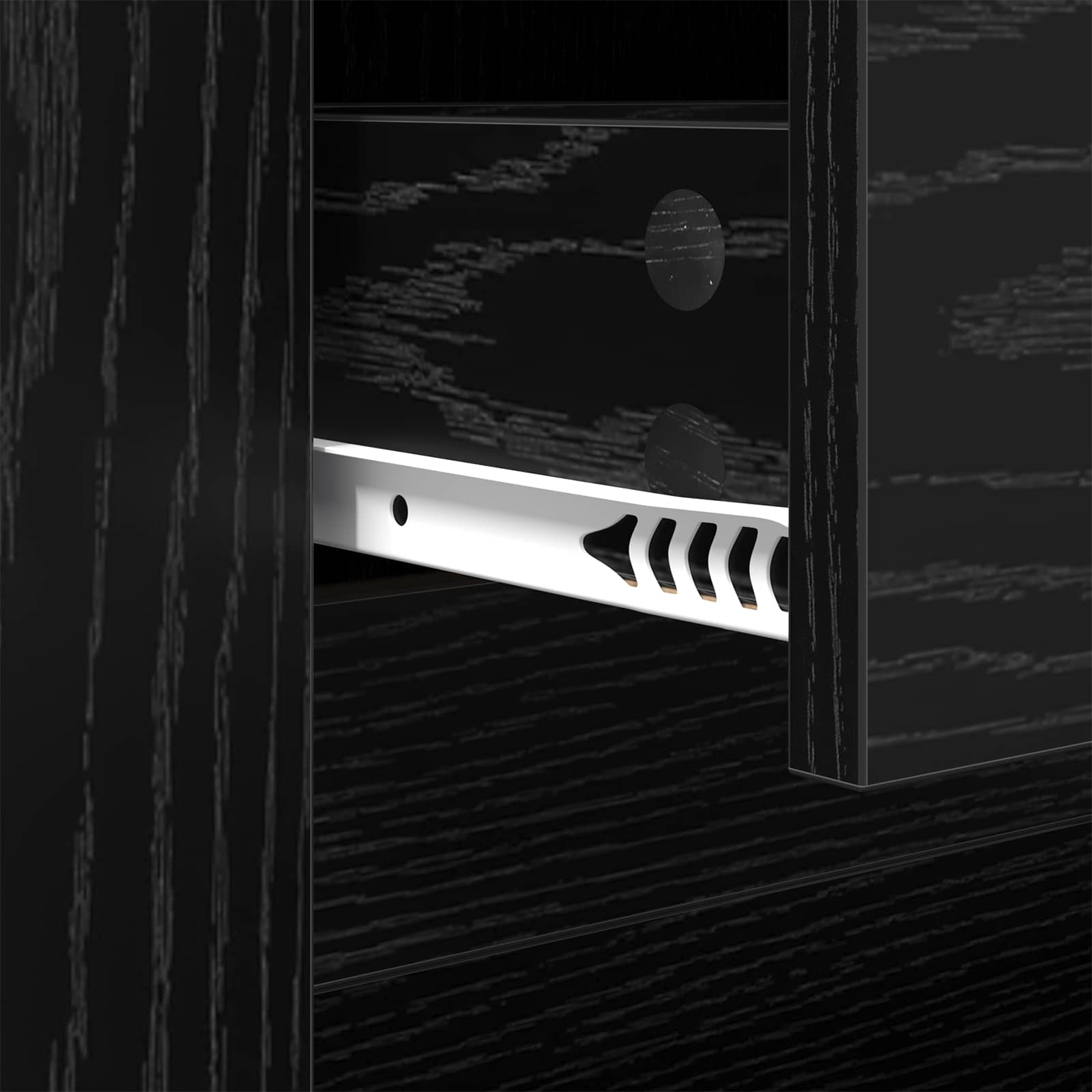 Tavolino da salotto con cassetto Rovere Nero 102 x 44,5 x 50 cm | homemem39