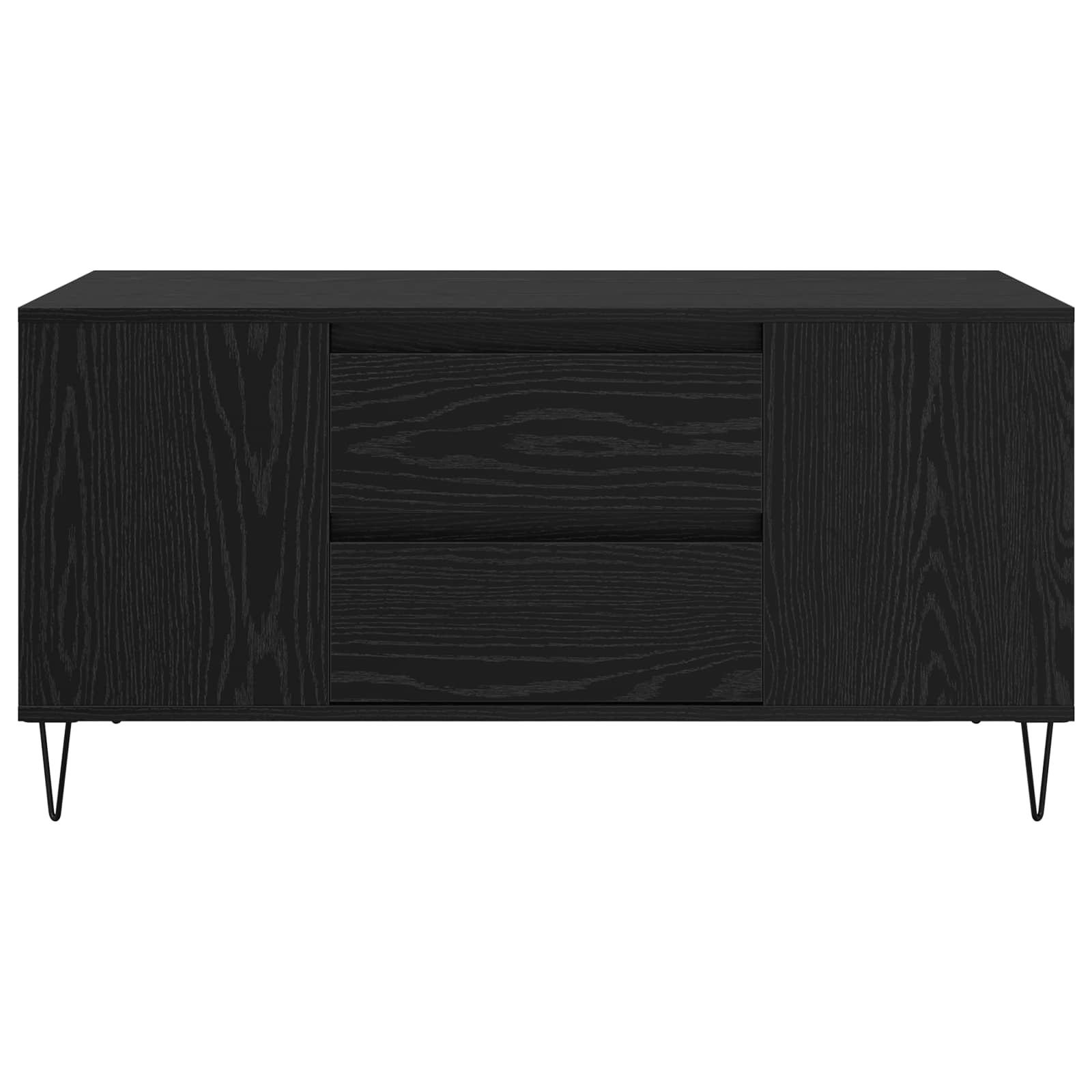 Tavolino da salotto con cassetto Rovere Nero 102 x 44,5 x 50 cm | homemem39