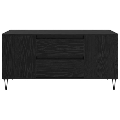 Tavolino da salotto con cassetto Rovere Nero 102 x 44,5 x 50 cm | homemem39