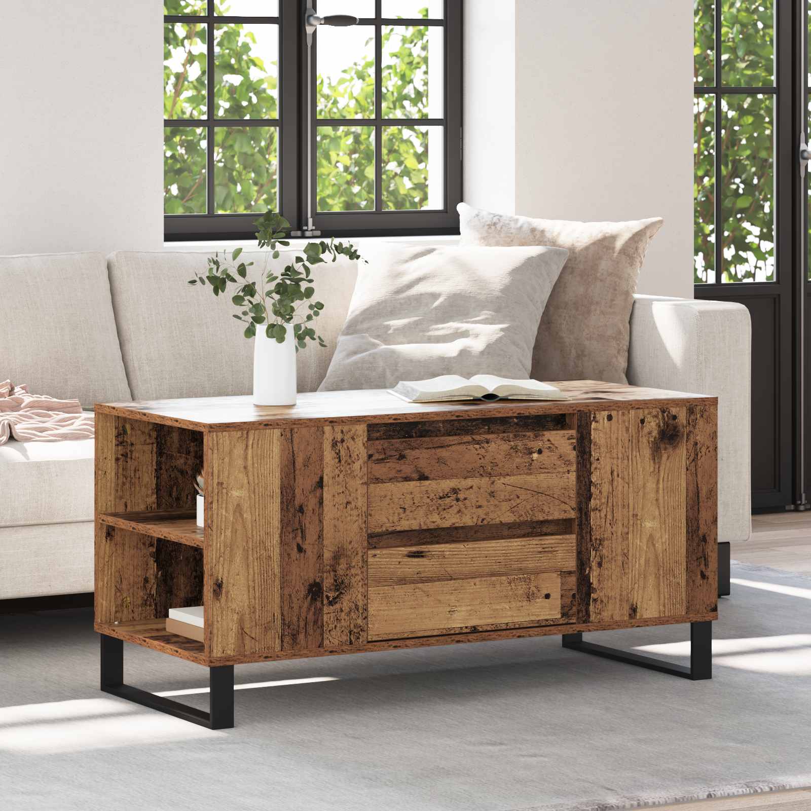 Tavolino da salotto Legno vecchio 102 x 44,5 x 50 cm | homemem39