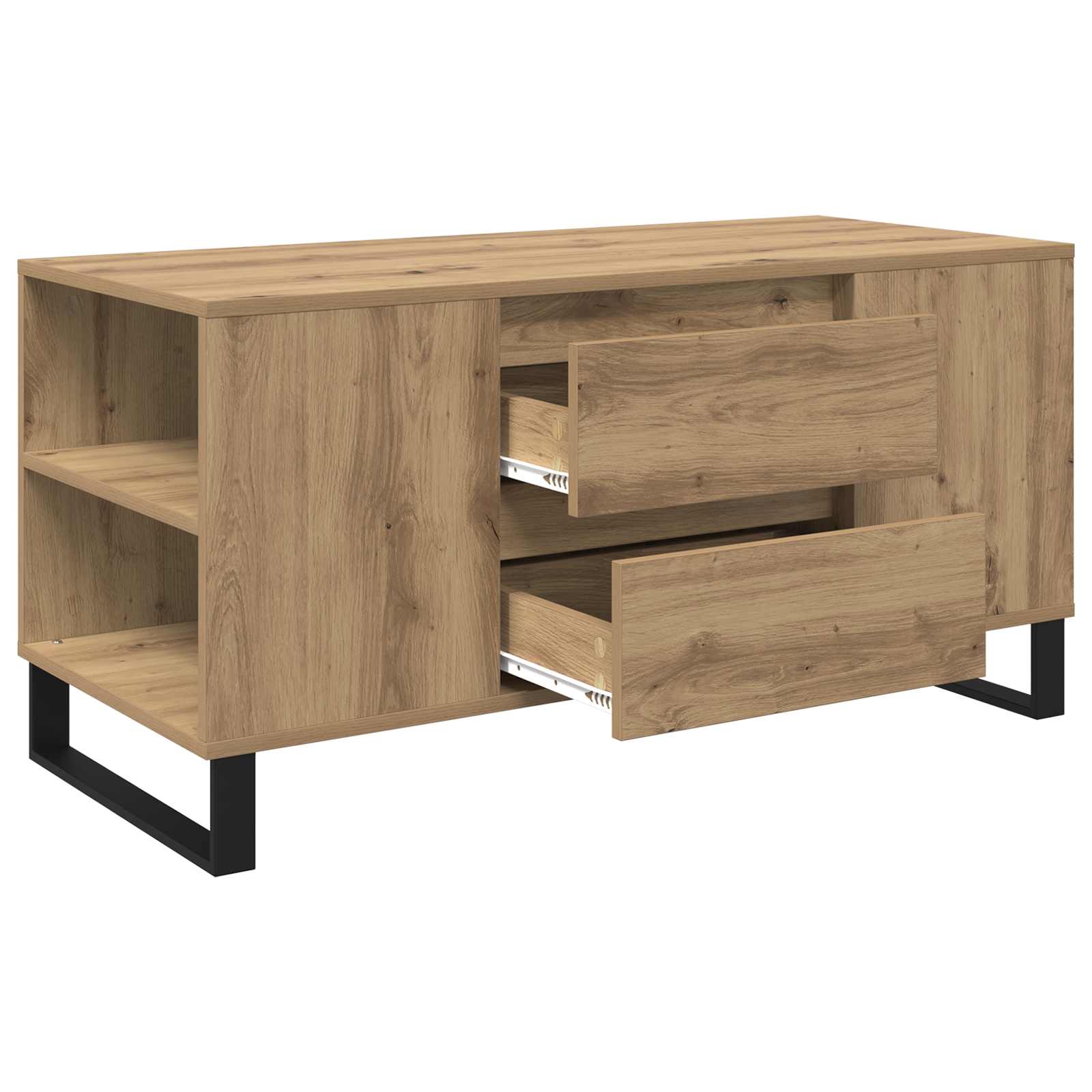 Tavolino da salotto Rovere artigianale 102 x 44,5 x 50 cm | homemem39