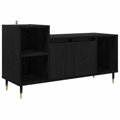 Mobile TV Rovere Nero 100 x 35 x 55 cm Legno multistrato