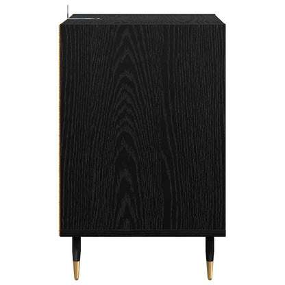 Mobile TV Rovere Nero 100 x 35 x 55 cm Legno multistrato