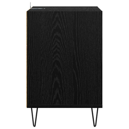 Mobile TV Rovere Nero 100 x 35 x 55 cm Legno multistrato