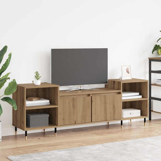 Mobile TV Rovere artigianale 160 x 35 x 55 cm Legno multistrato