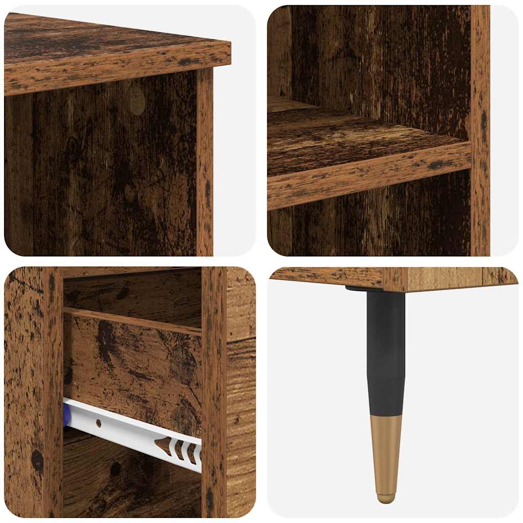 Credenza Legno vecchio 40 x 36 x 110 cm Legno multistrato