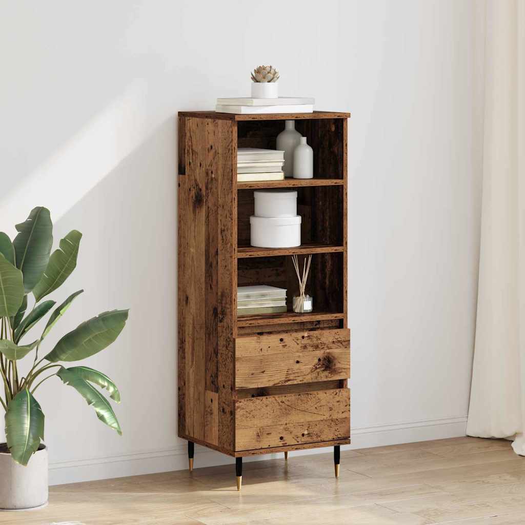 Credenza Legno vecchio 40 x 36 x 110 cm Legno multistrato
