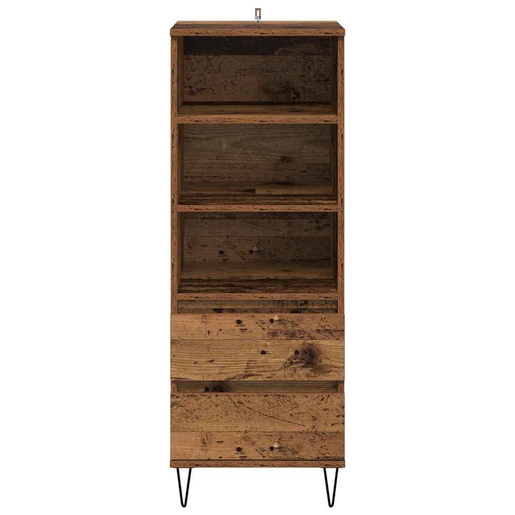 Credenza Legno vecchio 40 x 36 x 110 cm Legno multistrato