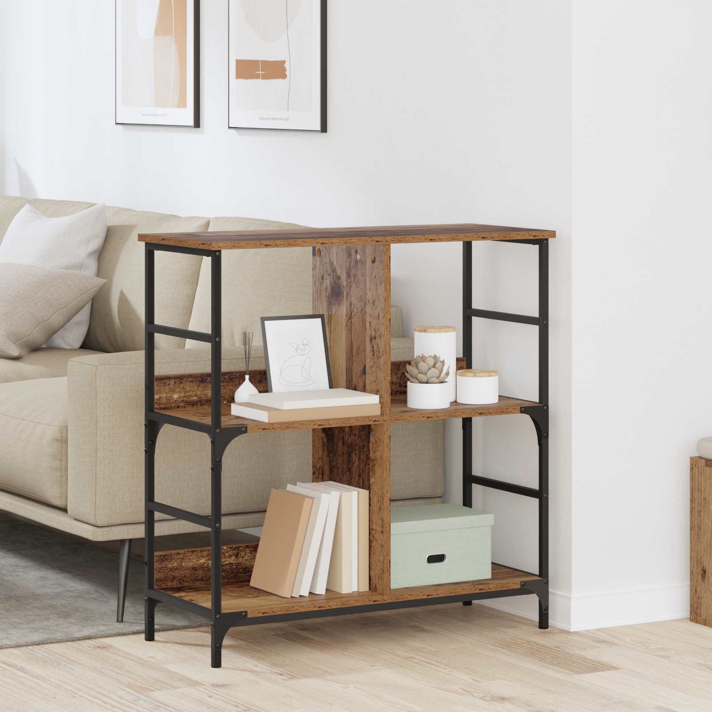 Libreria Legno vecchio 78.5 x 33 x 82 cm Legno multistrato | homemem39