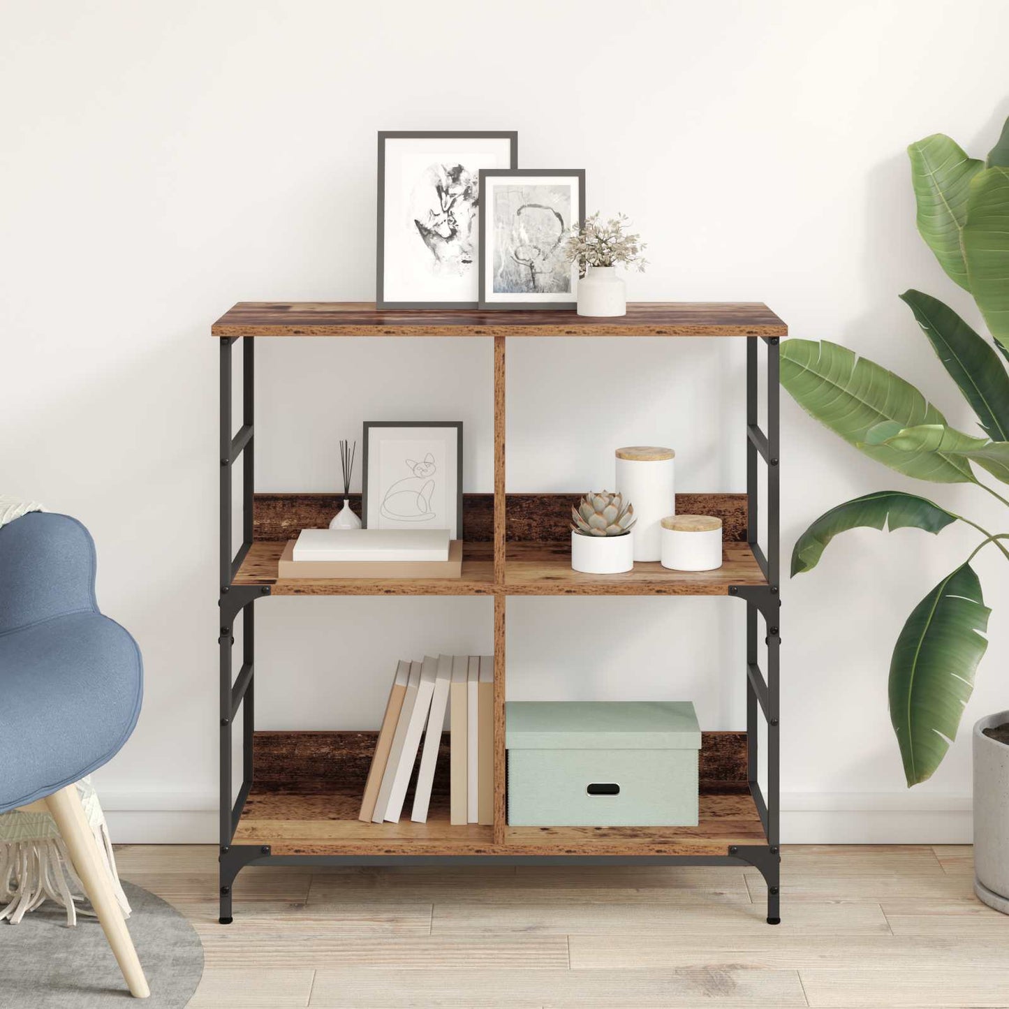 Libreria Legno vecchio 78.5 x 33 x 82 cm Legno multistrato | homemem39