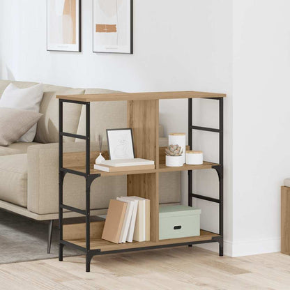 Libreria rovere artigianale 78.5 x 33 x 82 cm Legno multistrato