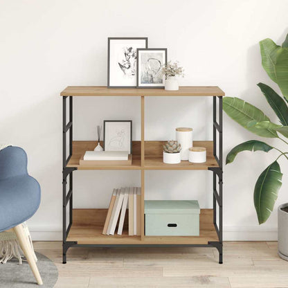 Libreria rovere artigianale 78.5 x 33 x 82 cm Legno multistrato