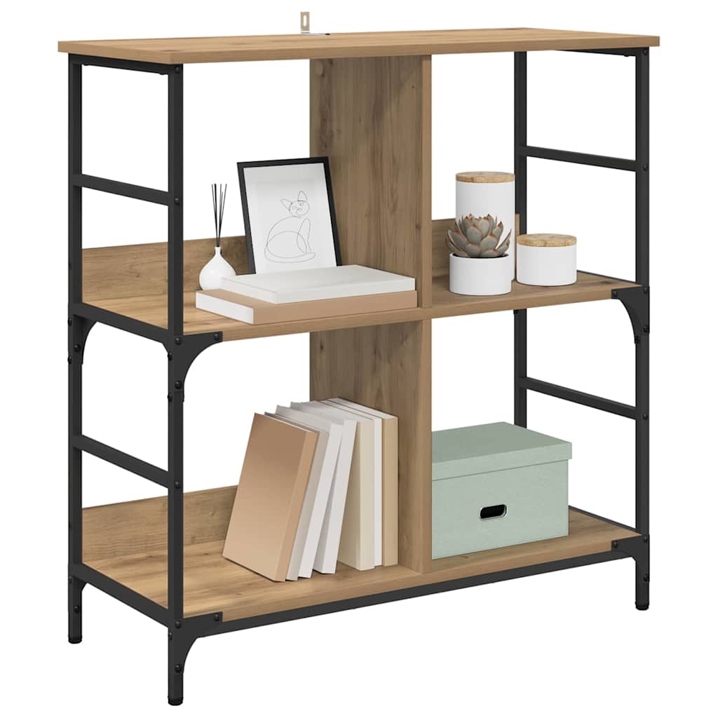 Libreria rovere artigianale 78.5 x 33 x 82 cm Legno multistrato