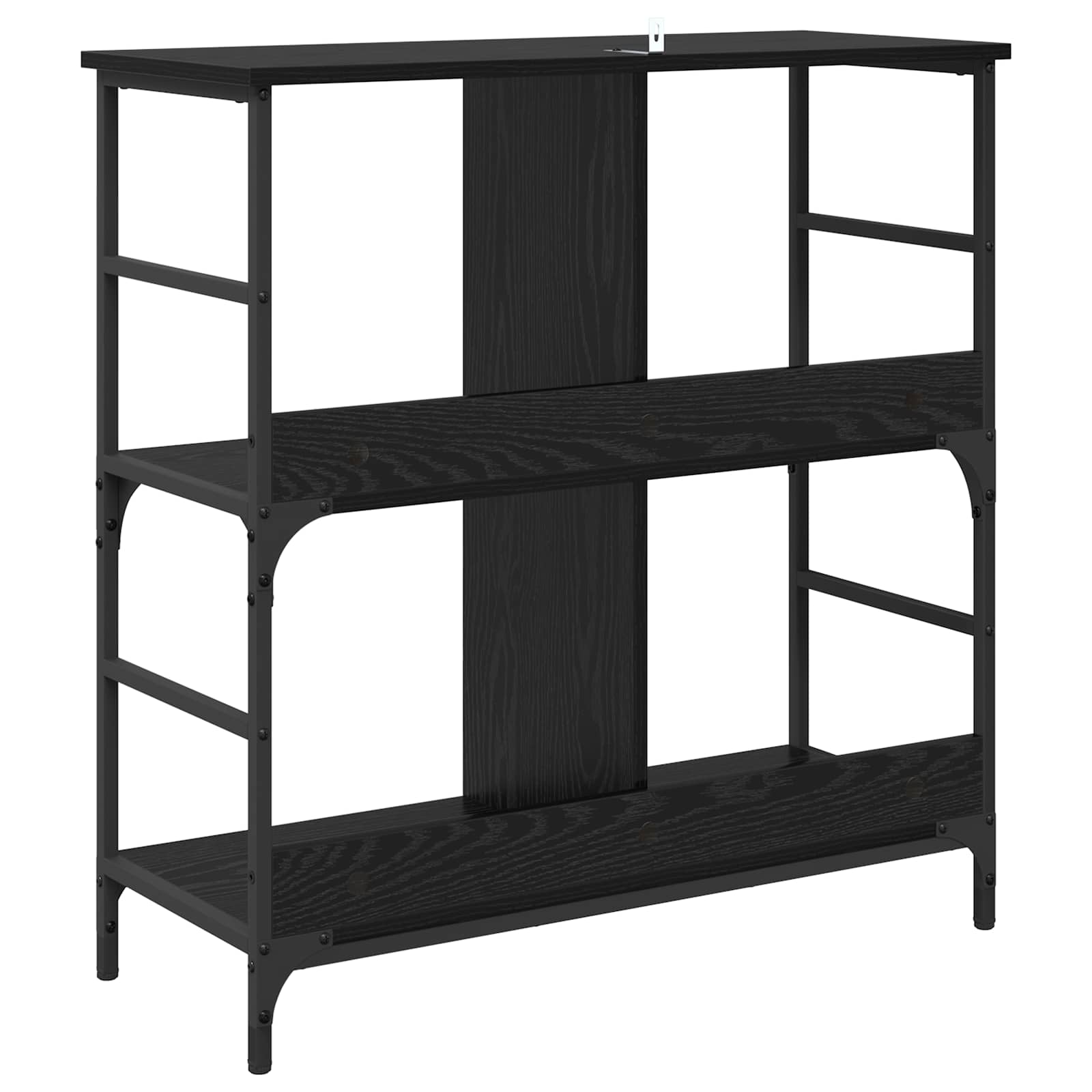 Libreria Rovere nero 78.5 x 33 x 82 cm Legno multistrato | homemem39