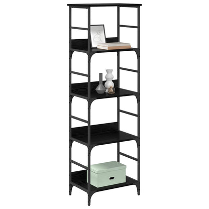 Libreria Rovere Nero 50 x 33 x 153 cm Legno multistrato | homemem39