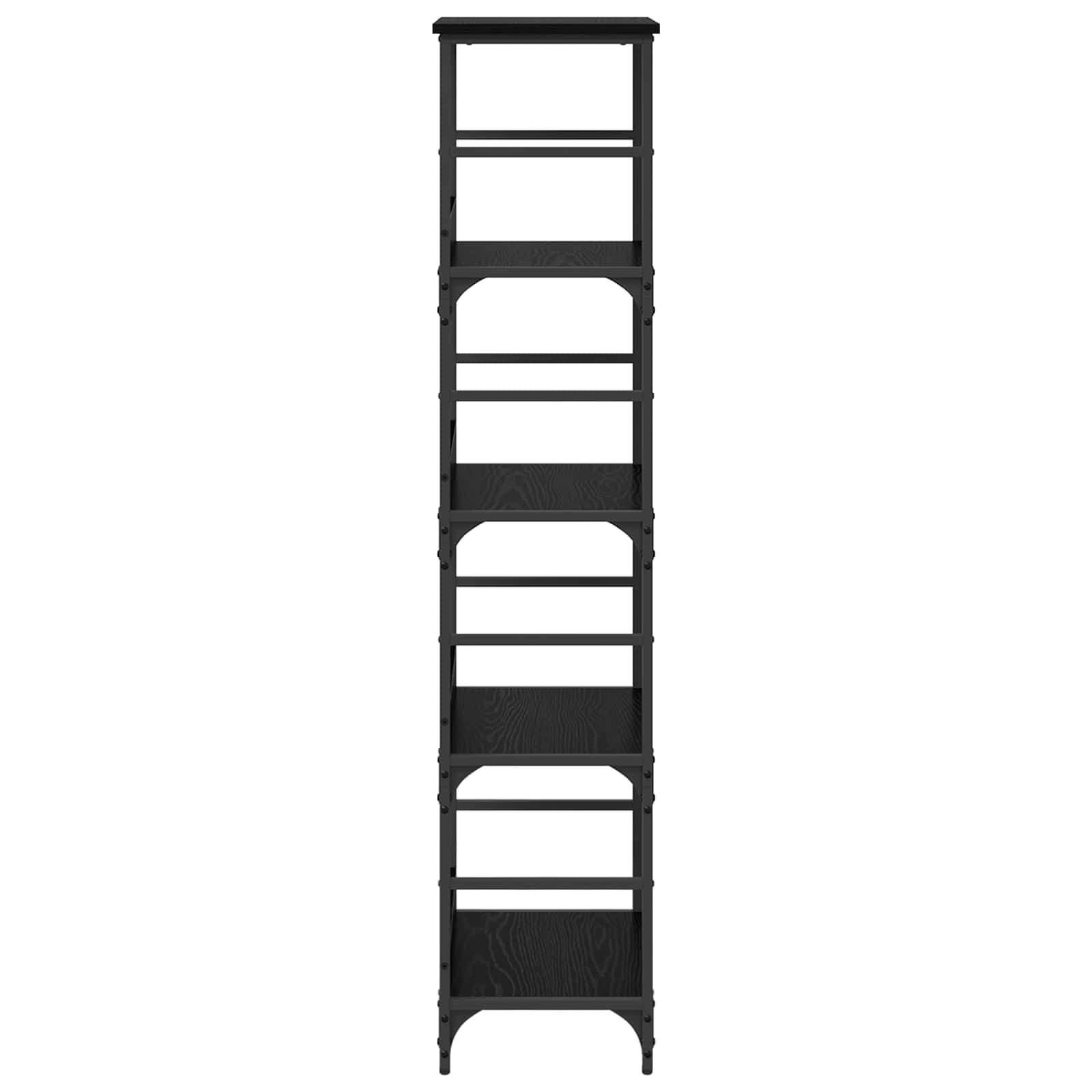 Libreria Rovere Nero 50 x 33 x 153 cm Legno multistrato | homemem39