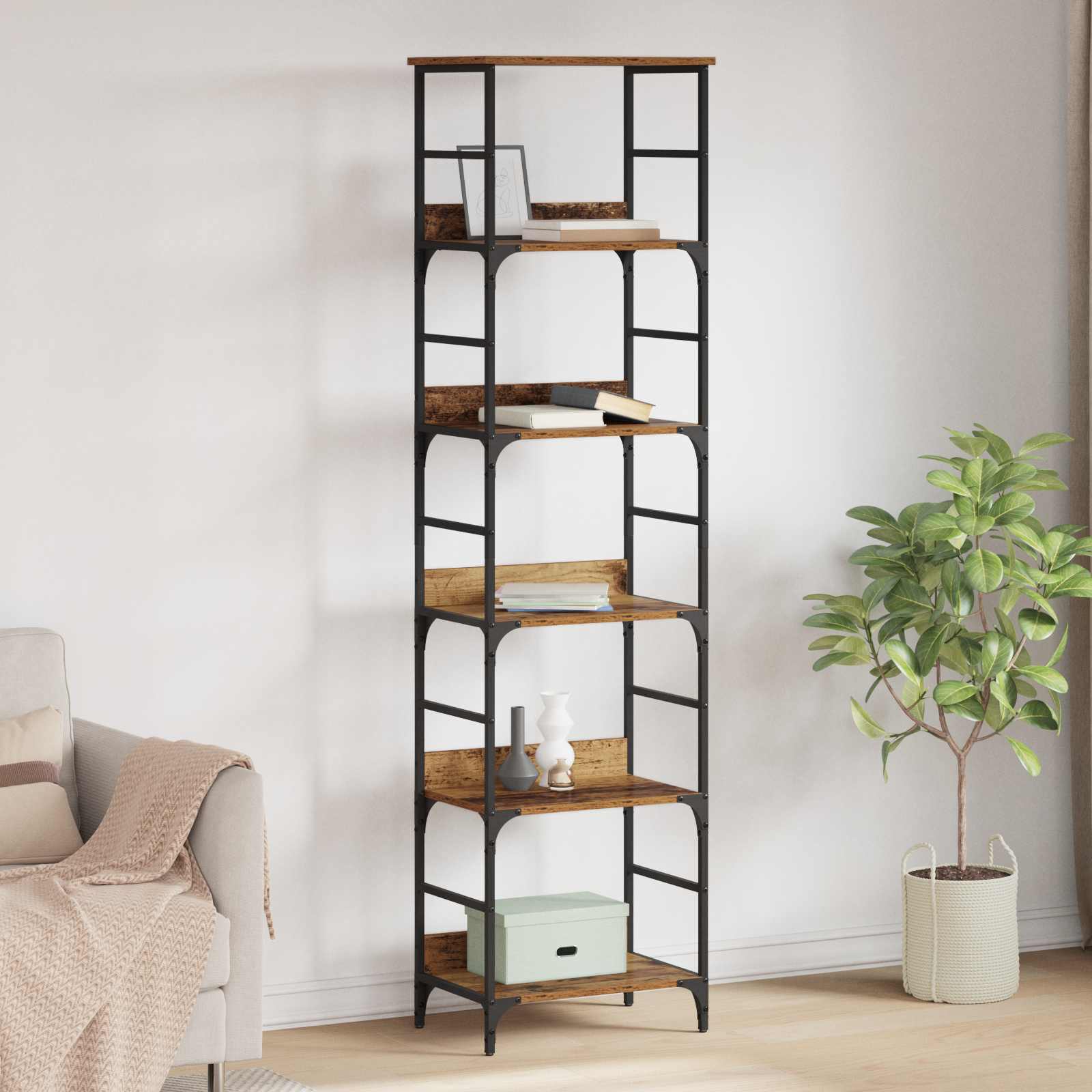 Libreria Legno vecchio 50 x 33 x 188,5 cm Legno multistrato | homemem39