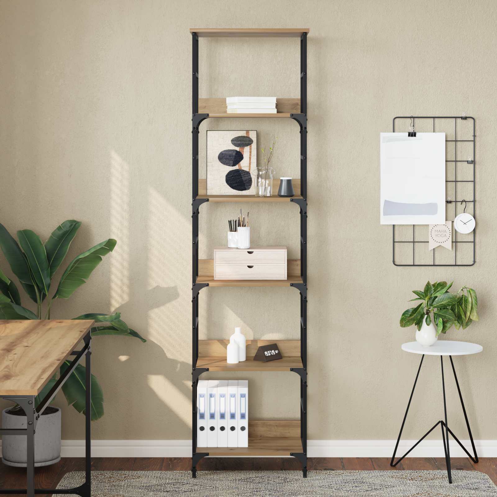 Libreria 5 livelli 50 x 33 x 188,5 cm Legno multistrato | homemem39